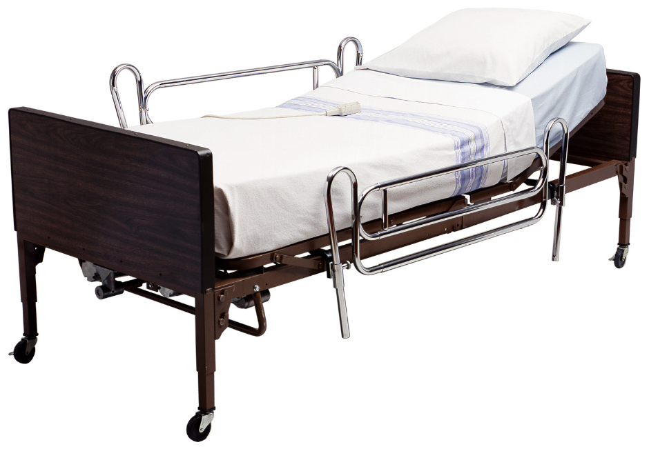 Example home hospital bed pictured by The Hospital Bed Project