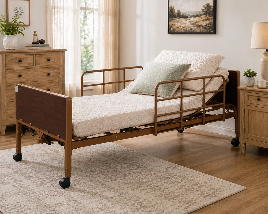 ACG Medical Supply full electric hospital bed pictured on the supplier website