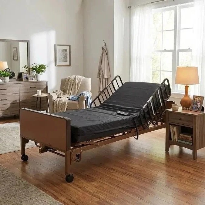 Miller Mobility full electric hospital bed pictured on the supplier website