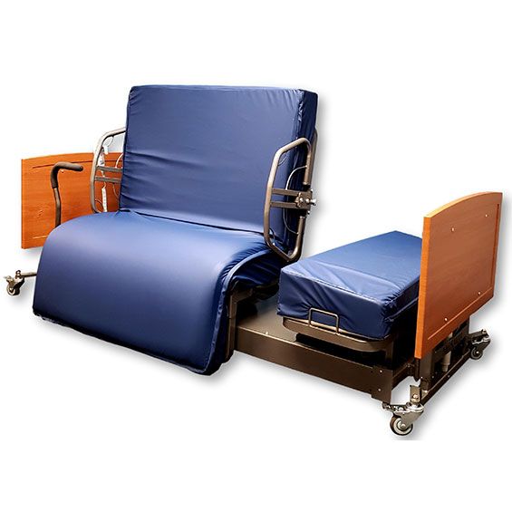 Mobility Plus Greenville full electric hospital bed pictured on the supplier website