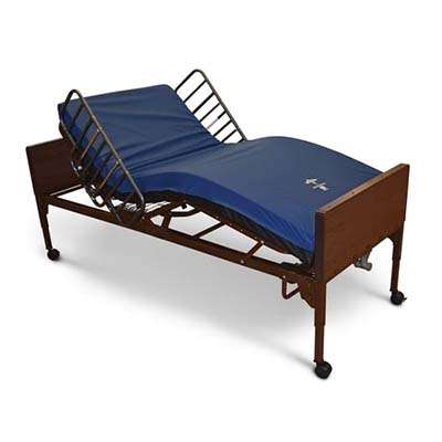 Colorado Medical Rental full-electric hospital bed pictured on the supplier’s website