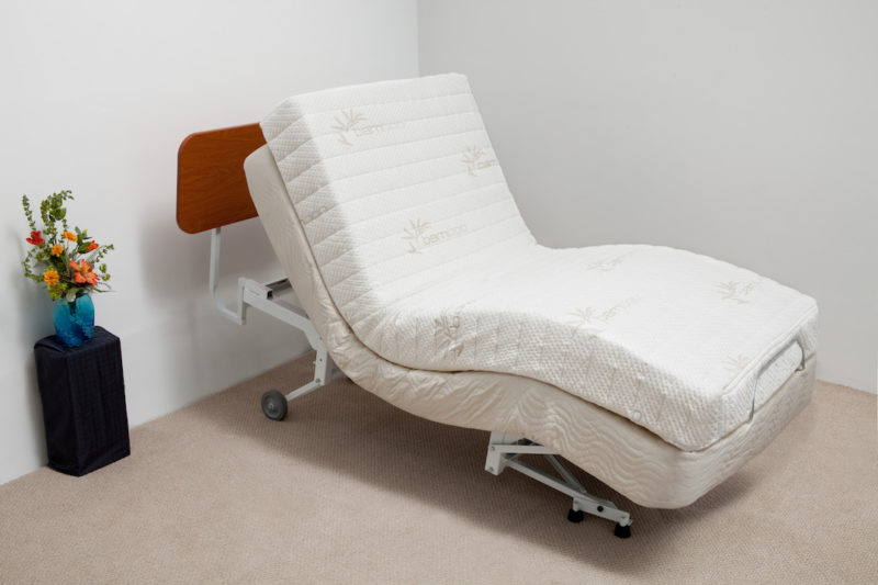 Electropedic height-adjustable hospital bed pictured on the supplier’s website
