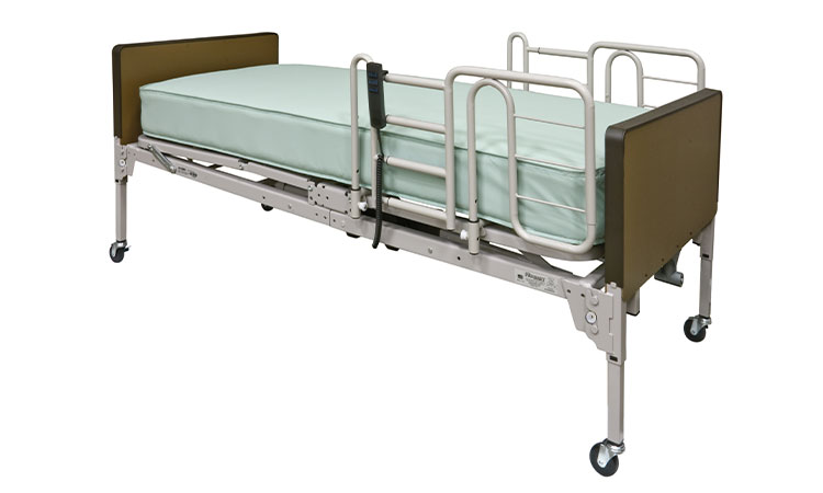 MediEquip Semi-electric hospital bed shown on the supplier’s website