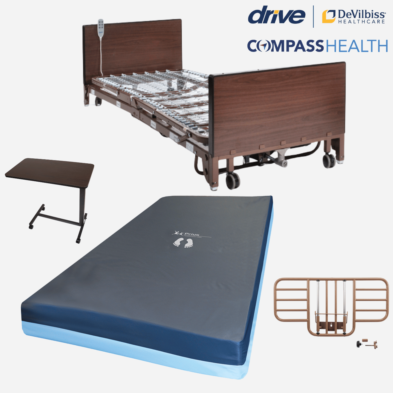 Cleveland Home Medical Equipment high low hospital bed shown on the supplier’s website