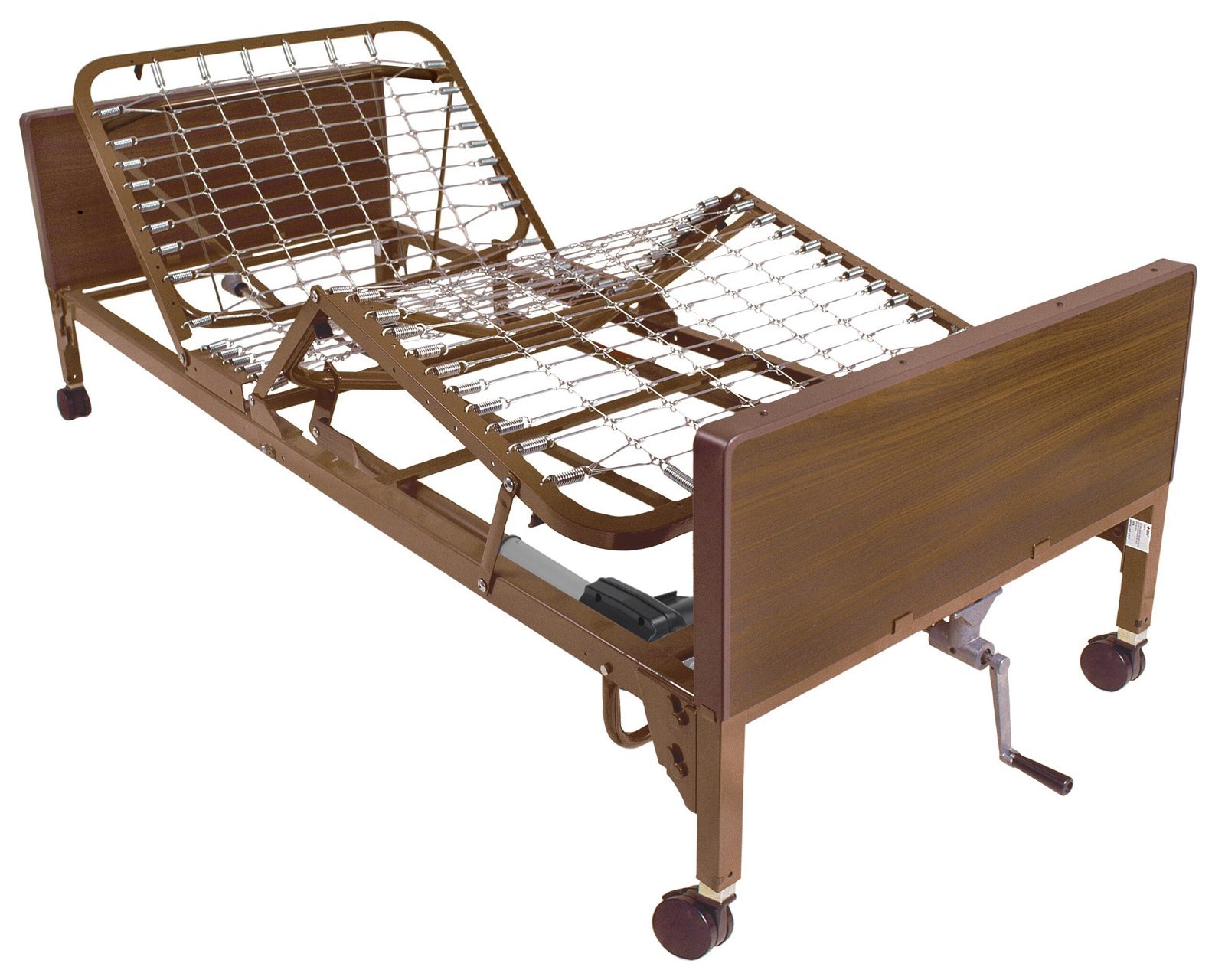 EZ Mobility semi electric hospital bed shown on the supplier’s website
