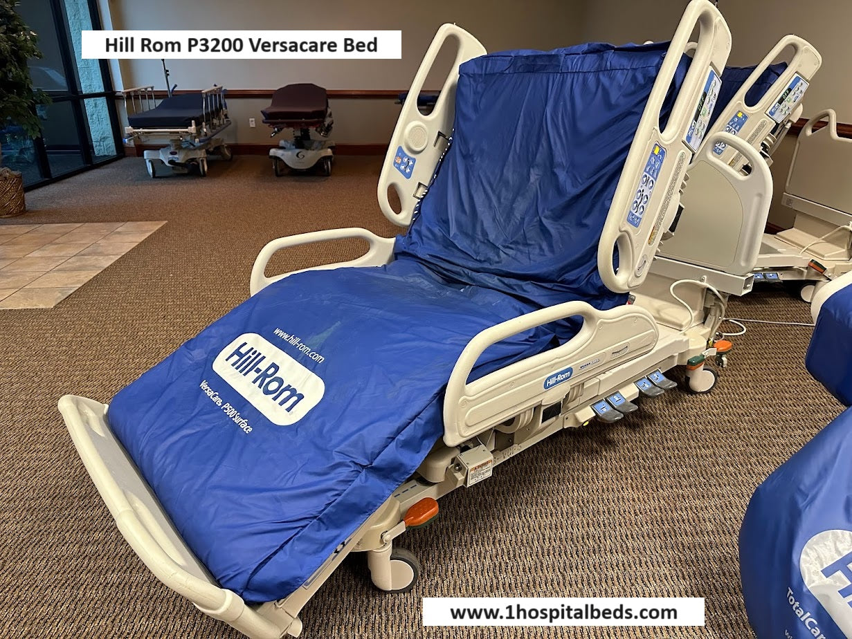 Hill-Rom Versacare with P500 surface pictured beside the supplier’s air-mattress rental package